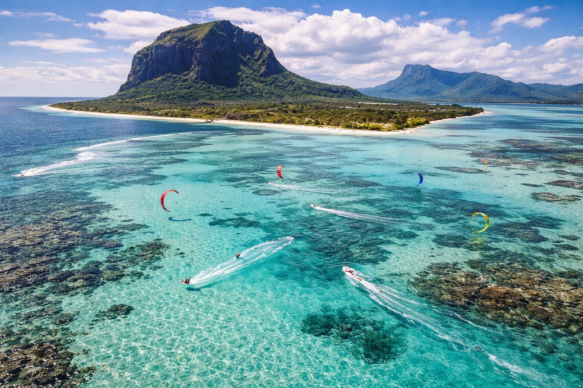 Le Morne lagoon & kitesurf