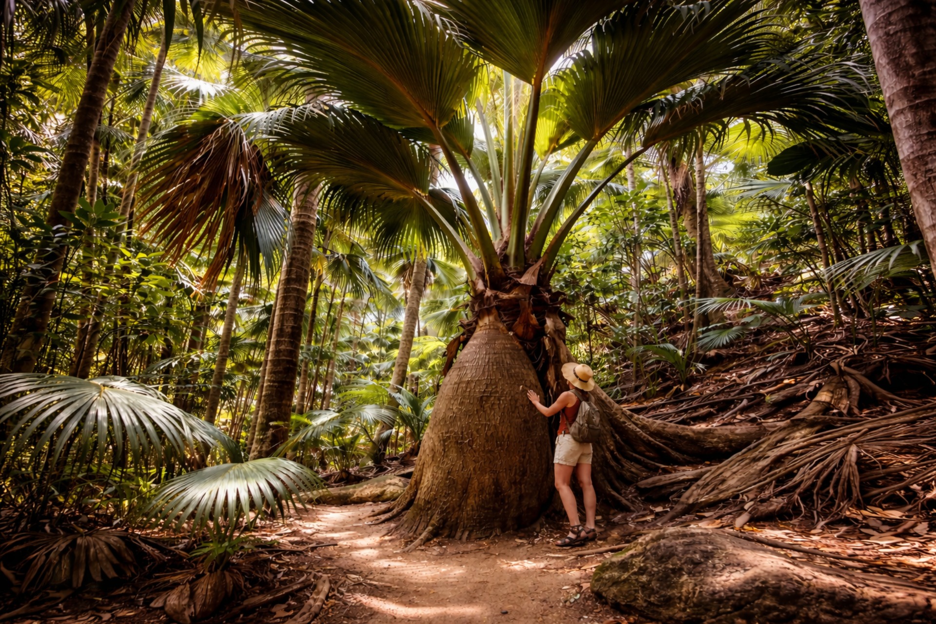 Vallée de Mai palms